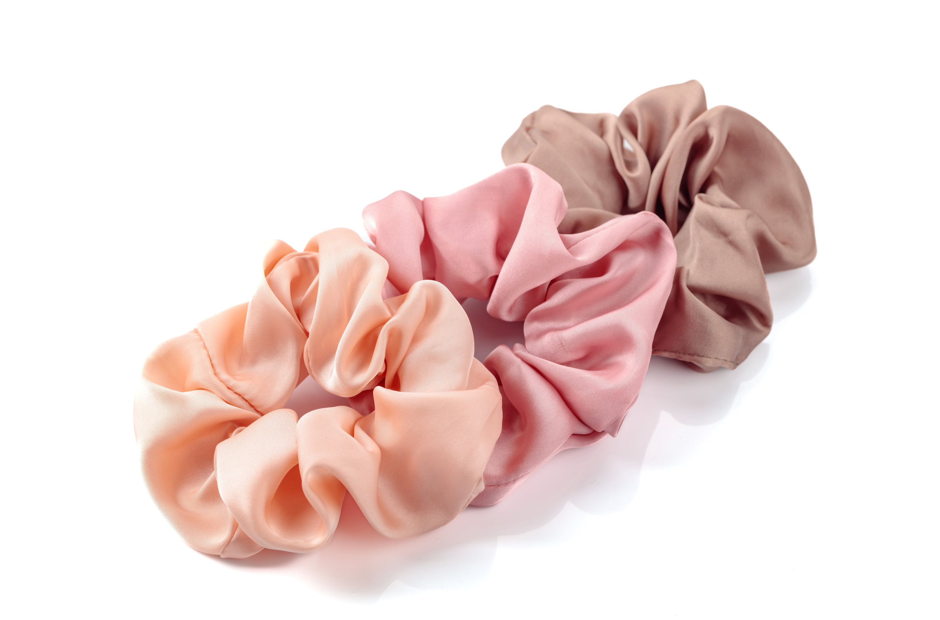 VEGAN SILK SCRUNCHIES - SET OF THREE – Eternal Muse
