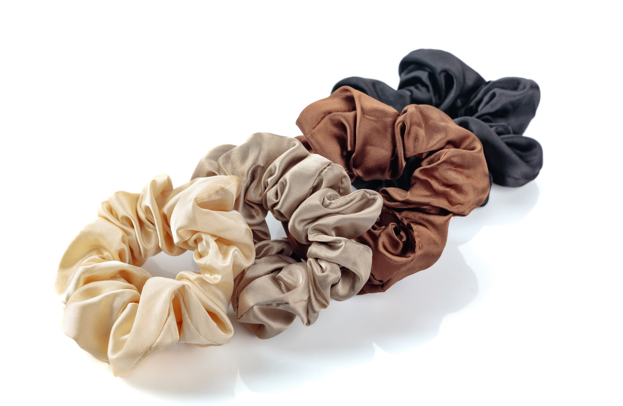 PEAU DE SOIE HAIR TIES - SET OF FOUR