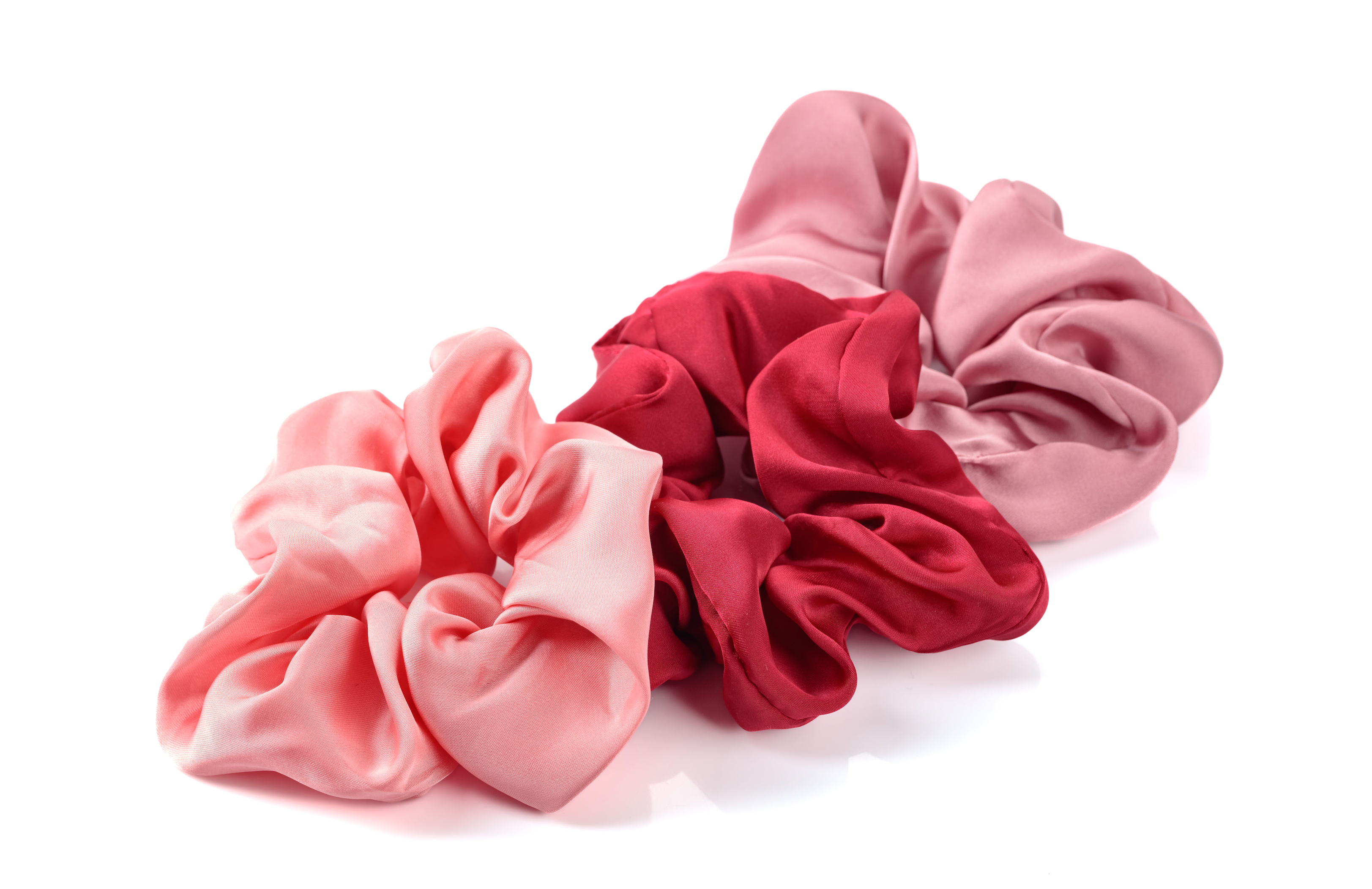 VEGAN SILK SCRUNCHIES - SET OF THREE
